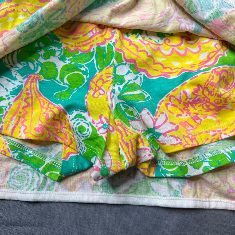 Lilly Pulitzer Strapless Romper Short Set Pima Cotton Pockets Size XL 2014 - Picture 4 of 11
